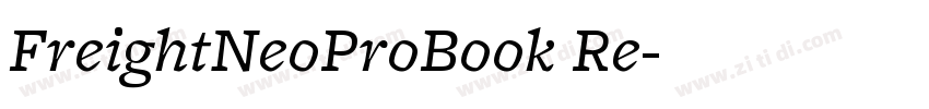 FreightNeoProBook Re字体转换